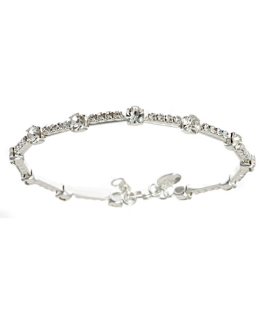 Carolee Slender Crystal Encrusted Bracelet