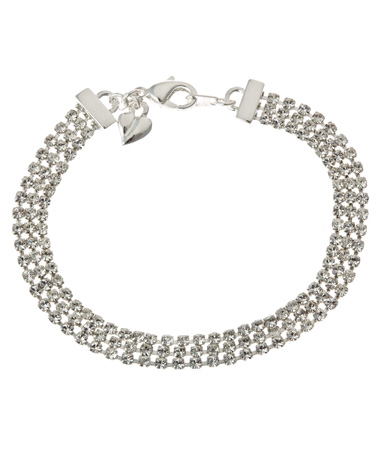 Carolee Three Row Crystal Bracelet