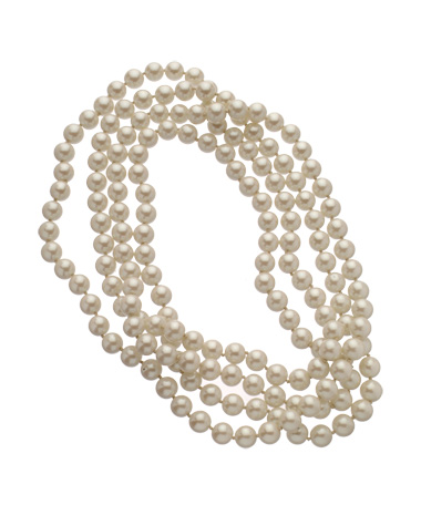 Carolee White Pearl Rope Necklace