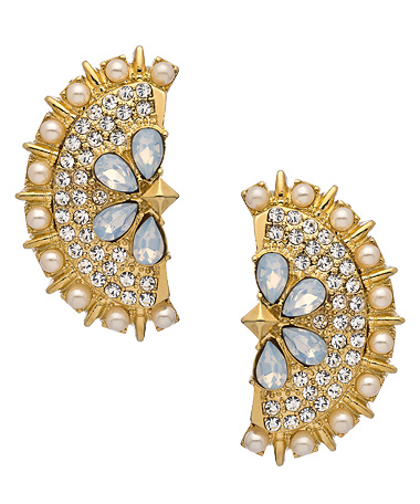 Carolee Mosaic Clip-On Earrings