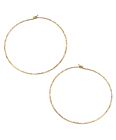 Charlene K Hammered Hoop Earrings