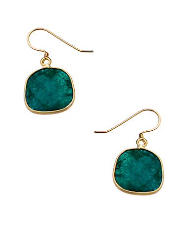 Charlene K Emerald Drop Earrings
