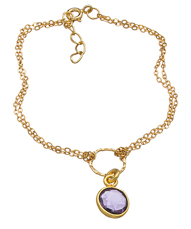 Charlene K Amethyst Quartz Faceted Mini Bracelet