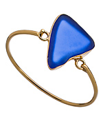 Charles Albert Gold and Recycled Glass Bangle