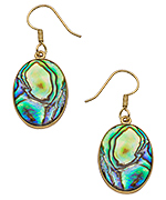 Charles Albert Natural Abalone Dangle Earrings