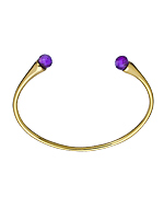 Charmed Circle Purple Amethyst Open Bangle