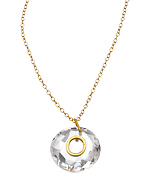 Charmed Circle Crystal Personalized Initial Necklace