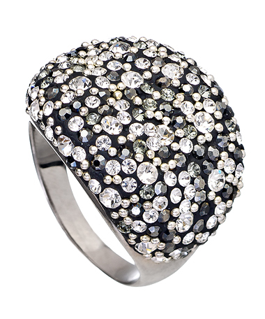 Chelsea Taylor Gray Swarovski Cluster Cocktail Ring
