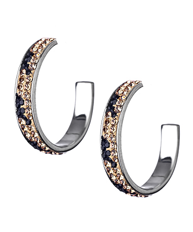 Chelsea Taylor Swarovski Tiger Hoop Earrings