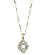 Danielle Stevens Gold and Crystal Ovals Necklace