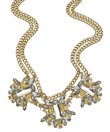 Danielle Stevens Wallflower 2-Link Bib Necklace