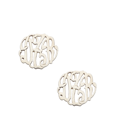 Danielle Stevens Monogram Earrings