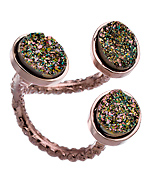 Dara Ettinger Three Druzy Cluster Lorie Ring