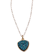 Dara Ettinger Gold and Disco Triangle Aria Pendant Necklace
