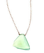 Dara Ettinger Gold and Chalcedony Micky Pendant Necklace