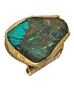 Dara Ettinger Aqua Turquoise Amanda Cigar Ring