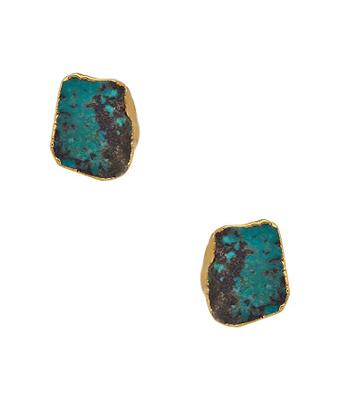 Dara Ettinger Emily Free Form Turquoise Stud Earrings