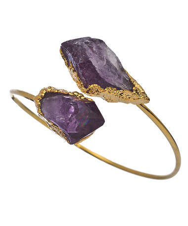 Dara Ettinger Jeena Amethyst Nugget Twist Bracelet