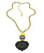 David Aubrey Black Carnation Necklace