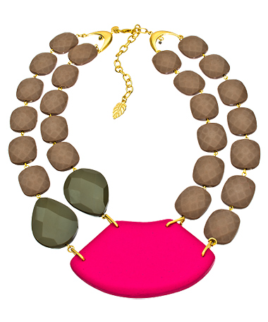 David Aubrey Fuchsia Fountain Necklace