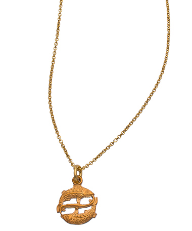 David Aubrey Cut-Out Zodiac Necklace
