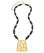 David Aubrey Tibetan Medallion Necklace