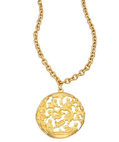 David Aubrey Tai Medallion Necklace