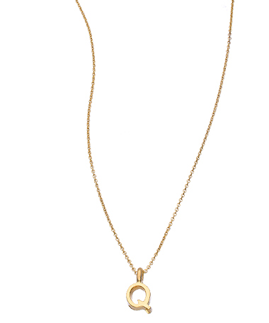 David Aubrey Small Initial Necklace