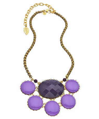 David Aubrey Gold and Dyed Jade Zoi Small Bib Necklace