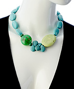David Aubrey Turquoise Humming Necklace