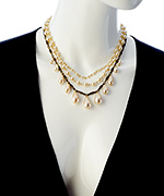 David Aubrey Antique Teardrop Pearl Necklace