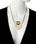 David Aubrey Teardrop Trap Necklace