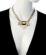 David Aubrey Trapezoid Crystal Necklace