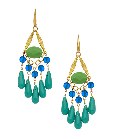 David Aubrey Turquoise Drop Earrings