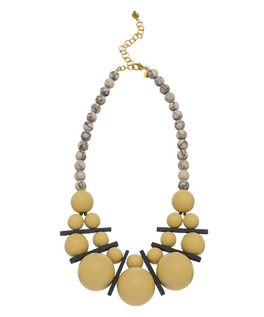 David Aubrey Cream Bead Necklace