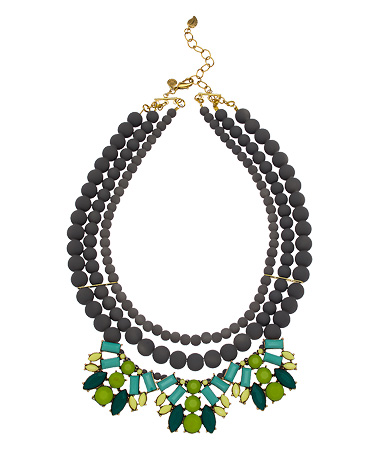 David Aubrey Charcoal Beaded Necklace
