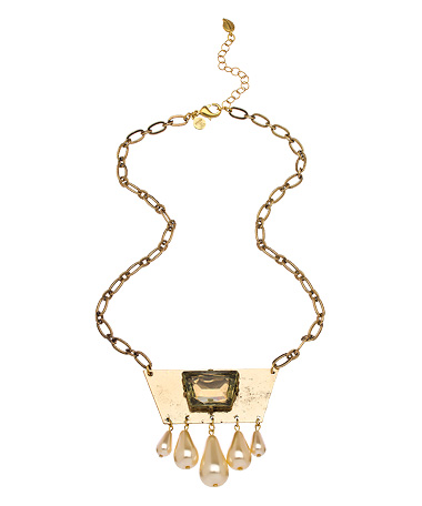 David Aubrey Teardrop Trap Necklace