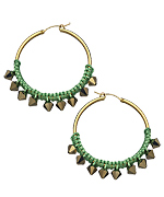 Devora Libin Jewels Jade MBH Hoop Earrings