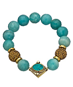 Devoted Jewelry Amazonite Square Tibetan Bead Bracelet
