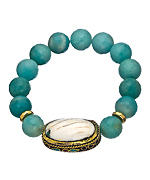 Devoted Jewelry Amazonite Conch Shell Bracelet