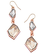 Diana Warner Rose Gold and Crystal Liza Earring