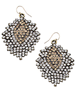 Diana Warner Gold and Crystal Lisa Earrings