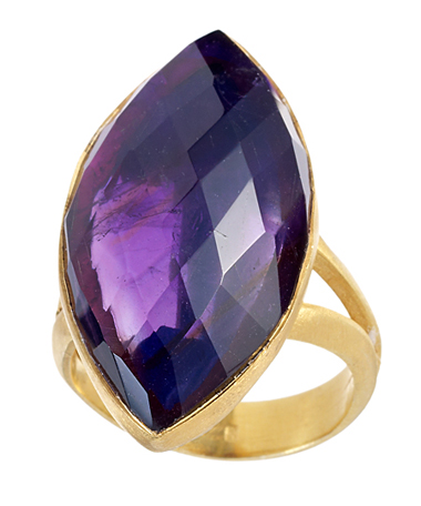 Didi Jewellery Amethyst Marquise Ring