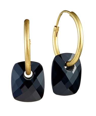 Didi Jewellery Onyx Chicklets Drop Earrings