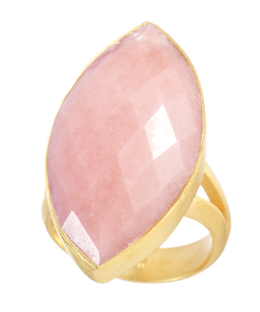 Didi Jewellery Pink Opal Marquise Ring