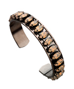 Elizabeth Cole Jewelry Sand Opal Swarovski Crystal Cuff