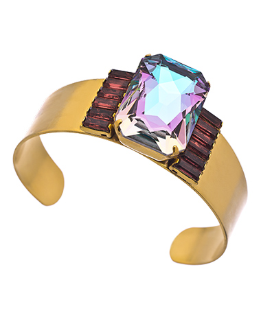 Elizabeth Cole Octagon Crystal Cuff