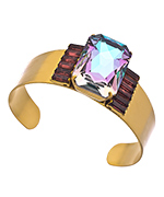 Elizabeth Cole Octagon Crystal Cuff