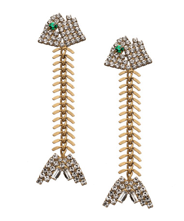 Elizabeth Cole Fishbone Earrings