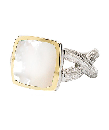 Elizabeth Showers Mother Of Pearl Deco Ring